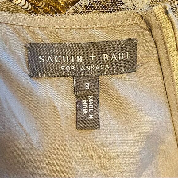Sachin + Babi for Ankasa Ruffle Sequin Dress size 8 - Picture 12 of 14